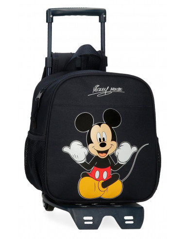 43320T1 ADAPT. BACKPACK  25CM.W/TROLLEY  MICKEY CHEERFUL